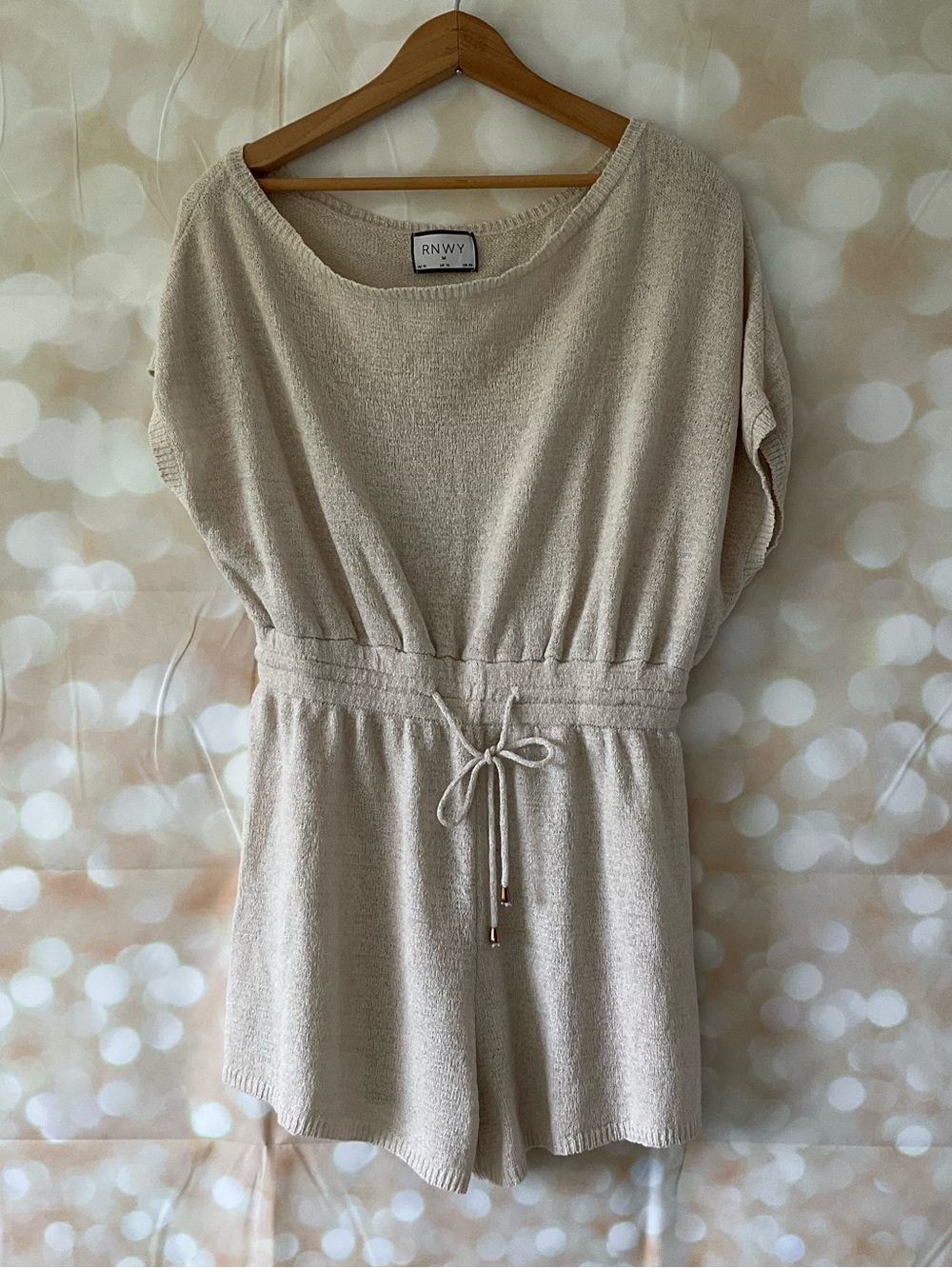 RNWY Runaway Cream Knitted Romper
